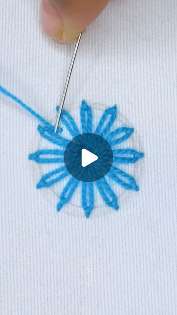 RozaBird on Instagram: "Lazy Daisy Flower with Pearls #easy #satisfying #content #fb #embroidery #viral #trending #handmade #tutorial #stitch #diy #fbreels #useful #support #reels #reelsfb #hand #viralreels #cute #flowers #facebookreels #flower #pearls #reelss #fbreelsvideo" Easy Daisy Embroidery, Simple Flower Embroidery Pattern, Cross Stitch Embroidery Designs, Flower Embroidery Tutorial, Handmade Tutorial, Knitting Embroidery, Stitch Diy, Denim Embroidery, Lazy Daisy Stitch