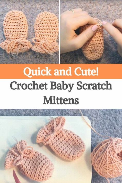 Pin on Crochet for Babies and Childrens! Baby Mittens Knitting Pattern, Baby Mittens Knitting, Baby Mittens Pattern, Crochet Baby Mittens, Mittens Crochet, Crochet Mittens Free Pattern, Crochet Baby Projects, Crochet Mittens Pattern, Newborn Crochet Patterns