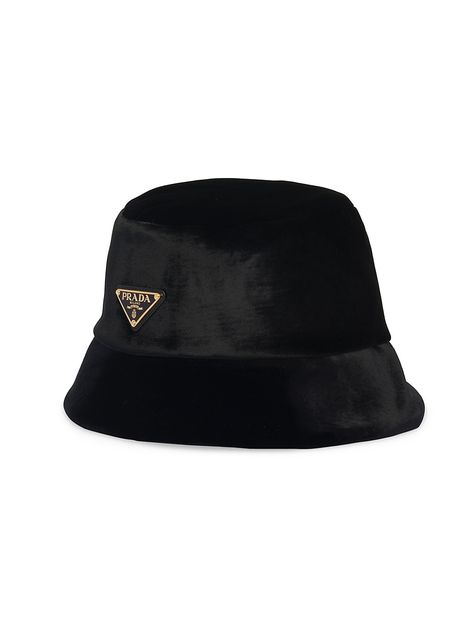 Velvet Bucket Hat, Prada Bucket Hat, Prada Hat, Short Brim Hat, Corduroy Bucket Hat, Bucket Hat White, Bucket Hat Women, Bucket Hat Black, Triangle Logo