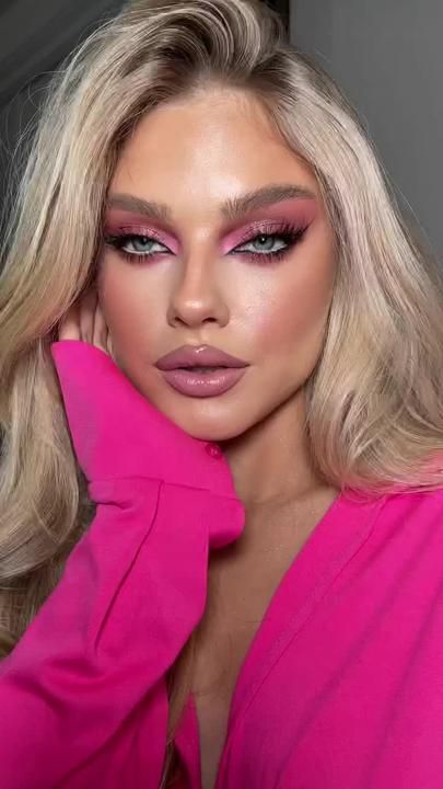 Pink Makeup Eyeshadow, Glamorous Makeup Looks, Makeup Eyeshadow Looks, Dag Make Up, Elegantes Makeup, Natural Prom Makeup, Mekap Mata, 20 Makeup, Flot Makeup