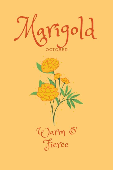 MARIGOLD, October: Birth month flower notebook, journal gift for her October birthday, personalised gift for girls and women. (Birth Flower Series): Month, Flowers by: 9798557813761: AmazonSmile: Books Month Symbols, Birth Month Symbols, Birth Month Quotes, October Flower, Flower Symbolism, October Birth Flower, October Birthdays, October Birth Flowers, October Flowers