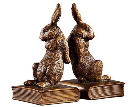 Apartment Homestead, Rabbit Bookends, Cosy Study, Dream Bookstore, Rabbit Furniture, Quirky Homeware, Animal Bookends, Rabbit Christmas, Rabbit Book