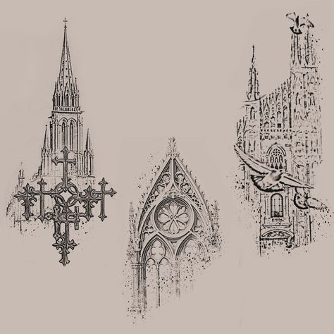 Architecture designs ♡ • • • • #gothicarchitecturetattoo #gothictattoos #cybersigilism #ignorantstyletattoo #architecturetattoos #ignoranttattooflash Gothic Architecture Tattoo Design, Cathedral Tattoo Gothic, Cybersigilism Castle, Gothic Arch Tattoo, Gothic Blackwork Tattoo, Old Church Drawing, Architectural Tattoos, Architecture Tattoo Design, Cybersigilism Tattoo Back