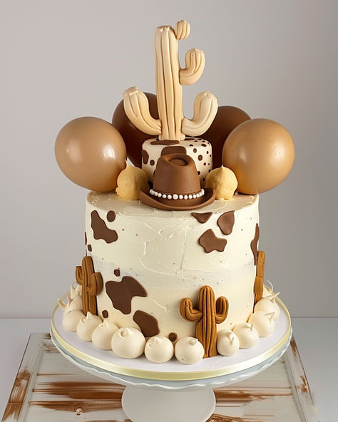 Buttercream Cowboy Cake, Mexican Rodeo Theme Party, Western Themed Smash Cake, 1st Birthday Cowboy Cake, 1st Birthday Rodeo Cake, Rowdy One Birthday, Not My 1st Rodeo Birthday, Western Theme Cake Ideas, Baby’s First Birthday Theme Boy