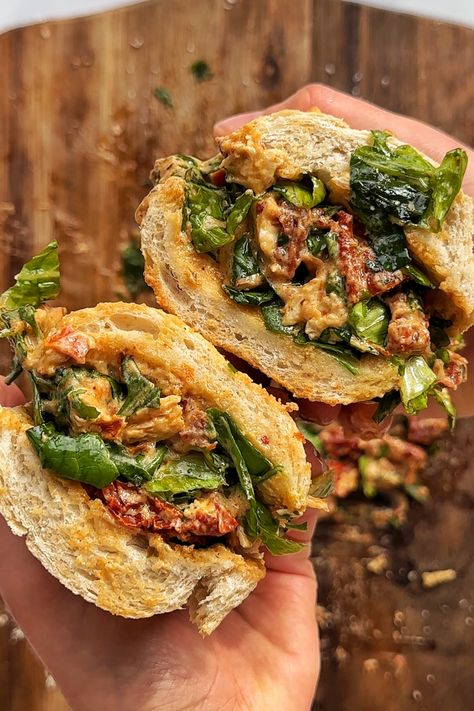 Marry Me Chicken Chopped Salad Sandwich Goat Cheese Chicken Sandwich, Marry Me Sandwich, Italian Chicken Sandwich Recipes, Sicilian Sandwich Recipes, Chicken Patty Sandwich Recipes, Chicken Mushroom Sandwich, Chorizo Sandwich Recipes, Chopped Wraps, Grilled Chicken Thigh Sandwich