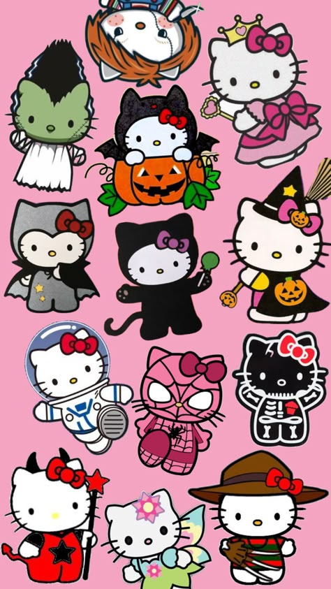 Hello Kitty Halloween Wallpaper, Hello Kitty Wallpaper Hd, Pink Wallpaper Hello Kitty, Hello Kitty Videos, Halloween Wallpaper Cute, Walpaper Hello Kitty, Hello Kitty Images, Hello Kitty Themes, Halloween 3