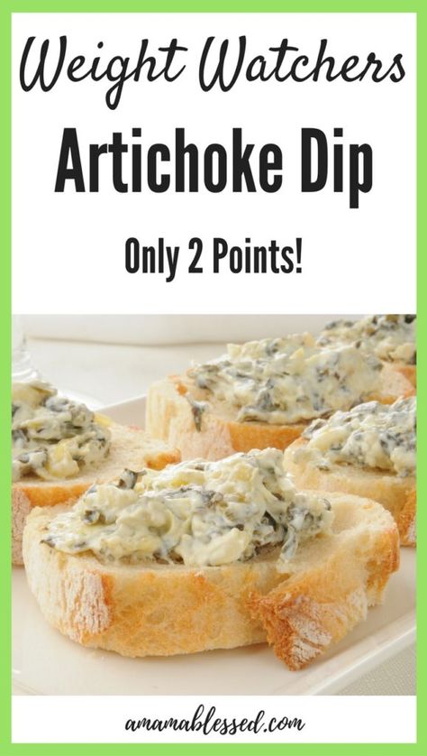 Ww Dips, Ww Appetizers, Weight Watchers Appetizers, Smartpoints Recipes, Ww Snacks, Ww Food, Plats Weight Watchers, Artichoke Dip Recipe, Weight Watchers Snacks