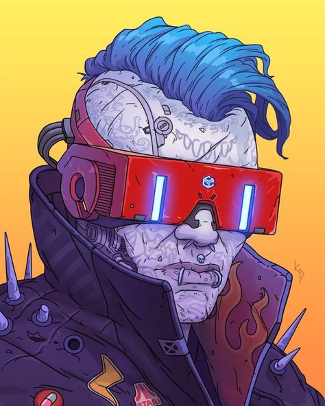 Cyberpunk Glasses, Lancer Rpg, Cyberpunk Genre, Glasses Inspo, Art Cyberpunk, Cyberpunk Rpg, Arte Punk, Arte Robot, Cyberpunk Aesthetic