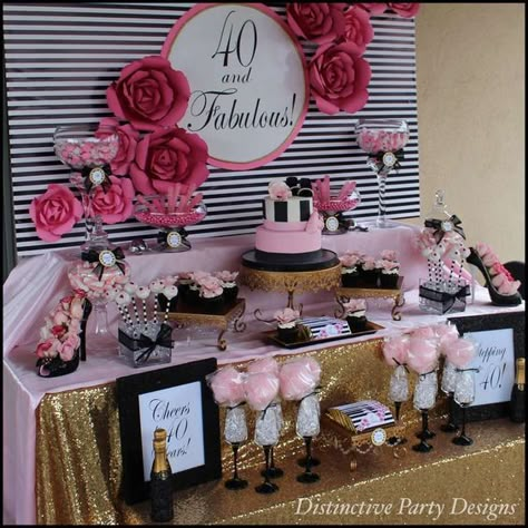 Fashion Birthday Party Ideas | Photo 1 of 16 | Catch My Party Fashion Birthday Party Ideas, 40th Party Ideas, Fashion Birthday Party, 40th Bday Ideas, Fashion Birthday, 40 And Fabulous, Birthday Fashion, 70th Birthday Parties, Fabulous Birthday