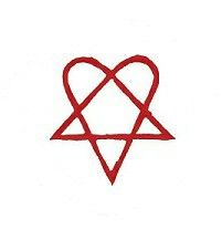 Heartagram Him Logo, Heartagram Tattoo, Grunge Tattoo, Sharpie Tattoos, Tattoo Zeichnungen, Tattoo Style Drawings, Grunge Art, Mini Drawings, Graffiti Lettering