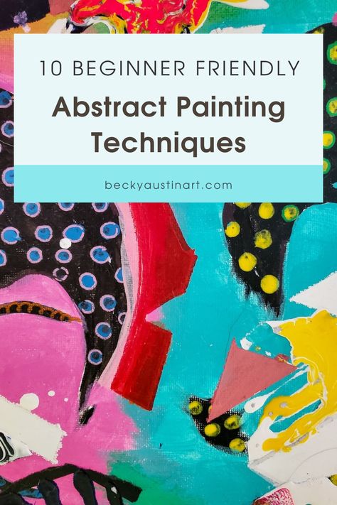 So, you are interested in Abstract Art! Whether you're an aspiring artist or simply looking to explore your creative side, abstract art offers endless possibilities for self-expression. In this journal article, we will dive into the top 10 must-know abstract painting techniques that will help you create stunning artworks even as a beginner. Read on to learn more… Abstract Art Palette Knife, Tools For Abstract Painting, How To Create Abstract Painting, Abstract Art Techniques Tutorials, Abstract Art Beginners, Abstract Expressionism Painting Easy, How To Create Abstract Art, Easy Abstract Art For Beginners, Abstract Sketchbook Ideas