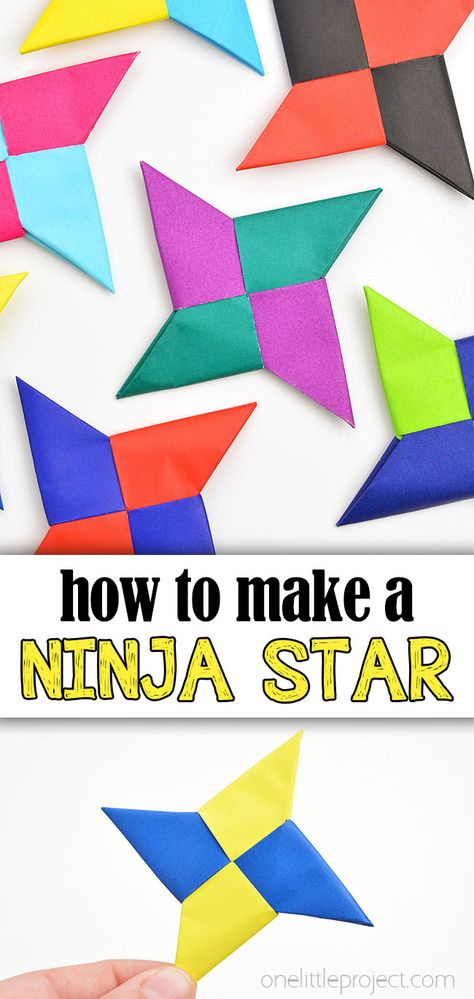 Photo of different colours variations of paper ninja star Paper Craft Ideas For School, Art And Craft Ideas Origami, Diy Paper Ninja Star, Craft Stick Crafts For Adults, Diy Easy Origami, Paper Products To Sell For Kids, Easy Origami Instructions, Easy Kids Crafts Paper, Fun Easy Origami