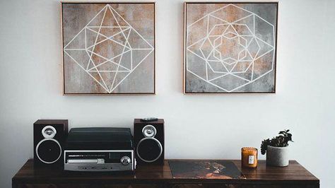 Consider installing a whole-house #audio system and the #music in your home won't stop! Here's how to plan your setup. #homeimprovement #diy #sound #homeaudioinstallation House Sound System, Wooden Sideboard, Handcrafted Decor, Stereo System, Candle Holder Set, Glass Candle Holders, Audio System, Simple House, Sound System