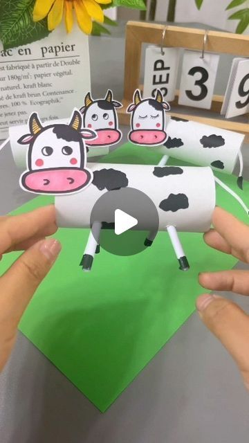 paper crafts creator on Instagram: "don’t throw away the used toilet paper rolls, make fun cows

#parentchildcrafts #childrenscrafts #kindergartencrafts #handmadediy #wasteutilization #diyprojects #recycledcrafts #funwithkids #creativecrafts #homemadetoys" Cow Toilet Paper Roll Craft, Things To Make Out Of Toilet Rolls, Cow Crafts For Kids, Toilet Paper Roll Crafts For Kids, Toilet Roll Craft For Kids, Toilet Paper Roll Animals, Easy Toilet Paper Roll Crafts, Paper Cow, Paper Animal Crafts