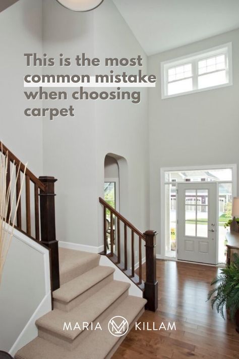 Because there is so much pink beige carpet available, AND because most people who are not inducted into the world of neutral undertones take the descriptor “warm neutral” at face value, they have no idea they are about to install the bossiest undertone wall to wall in their home. Carpet For Dogs, Carpet Tiles Ideas, Bedroom Carpet Colors, Greige Walls, Choosing Carpet, Basement Carpet, Neutral Carpet, Dark Carpet, Painting Carpet