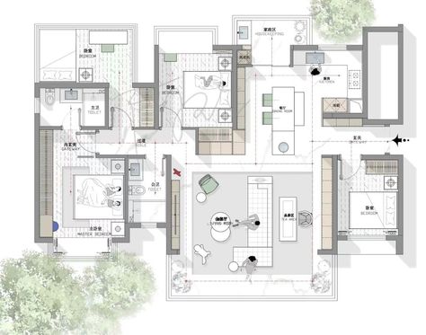 1 Bedroom House Plans, Indian House Plans, Plan Layout, Building House Plans Designs, Small House Floor Plans, Duplex House Plans, Architectural Floor Plans, Architectural Design House Plans, Architect Design House