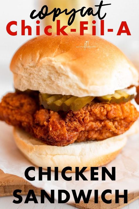 Chick Fil A Chicken Sandwich Recipe, Homemade Chicken Sandwich, Chick Fil A Recipe, Chick Fil A Sandwich, Chicken Sandwich Recipe, Copycat Chick Fil A, Spicy Chicken Sandwiches, Homemade Sandwich, Chicken Sandwich Recipes