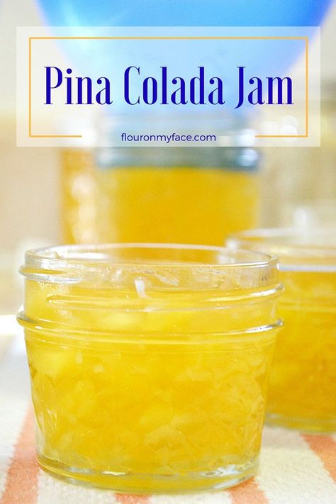 Pineapple And Coconut Jam, Ball Pectin Recipes, Canned Dessert Recipes, Jams Jellies And Preserves, Sunflower Jelly Recipe, Jams With Alcohol, Fun Jam Recipes, Unusual Jam Recipes, Summer Jam Recipes