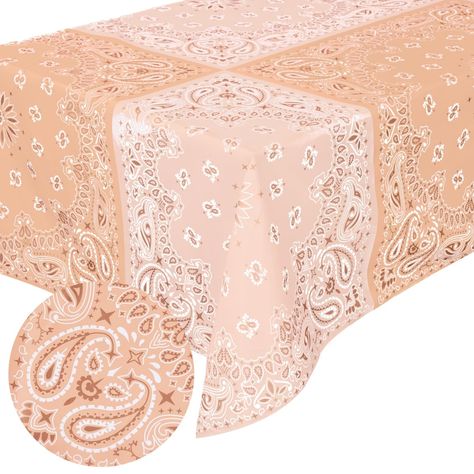 PRICES MAY VARY. Party Perfection: Our 9x4 foot western rectangle tablecloth featuring a bandana design is the party addition you've been looking for + a guaranteed hit! Wild West: Our tablecloth is made from heavy duty premium polyester. Perfect to protect and decorate your party table both indoor and outdoor. Easy Care: Our tablecloth is completely machine washable with cold water and tumble dry low. Use again and again for all your party needs! For Every Event: One size fits all! Whether you' Rodeo Baby Shower, Cowgirl Party Decorations, Wild West Cowgirl, Western Party Decorations, Western Bandana, Rodeo Baby, Rodeo Birthday Parties, Cowgirl Baby Showers, Cowgirl Decor