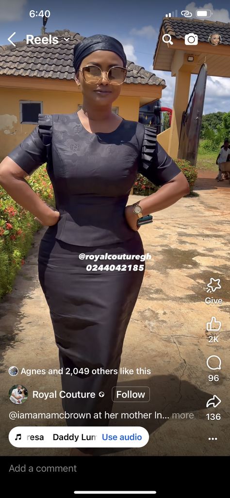 Dress For Funerals In Ghana, Latest Kaba Styles, Kaba Styles Ghanaian, Lace Dress Classy, Black Women Dress, African Wear Styles For Men, African Fabric Dress, African Fashion Skirts, Short Dress Styles