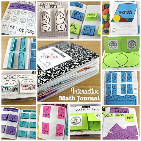 At the beginning of the school year I shared a post on how to get students started on math journals. I am hoping you have tried getting your feet wet with journals or maybe you have been rocking it ou Guided Math Rotations, Balanced Math, Guided Math Centers, Interactive Math Journals, Math Rotations, Math Tools, Interactive Journals, Math Blocks, Math Notebook