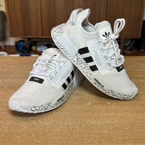 Adidas Nmd R1 V2 ‘Crackled White Black’ In Excellent, Pre-Owned Condition. Size 8 Style Code: Gz6550 Adidas Wrestling Shoes, Adidas Nmd R1 V2, Nmd R1 V2, Size 8 Style, Camo Shoes, Adidas Response, Adidas Shoes Mens, Adidas Supernova, Boost Shoes