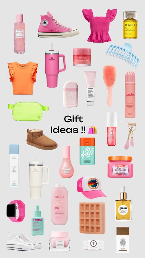 Gift ideas! #preppy #beauty #outfitinspo #inspo #preppyfit #preppyproducts #makeup #skincare #shoes #giftideas #wishlist #summer #birthday Gift Ideas Preppy, Wishlist Summer, Preppy Christmas List, Preppy Christmas Gifts, Xmas List Ideas, Preppy Birthday Gifts, Girly Christmas Gifts, Making A Gift Basket, Cute Christmas Ideas