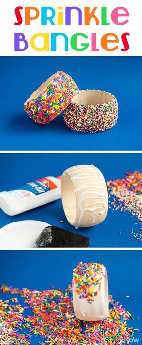 Cute Diy Crafts, Diy Sprinkles, Candy Costumes, Diy Bangle Bracelets, Bangles Diy, Diy Sprays, Candy Crafts, Fun Arts And Crafts, Fall Crafts Diy