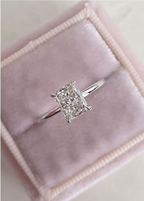 2.14 Ct Elongated Cushion Cut Lab Grown Engagement Ring/Solitaire Wedding Ring/14K White Gold Ring/Hidden Halo CVD Diamond Ring/Promise Ring ● DIAMOND DETAILS → Total Diamond Weight: 2.23 CTW → Center Stone Certification: IGI/GIA → Center Diamond Shape: Elongated Cushion Cut → Center Diamond Weight: 2.14 CT → Color: I → Clarity: VS2 → Side Stone Diamond Shape: Round Cut → Side Stone Weight: 0.09 CT ● JEWELRY DETAILS → Metal Options: 10K/14K/18K Solid Gold, Or Platinum → Metal Finish: Yellow / Rose / White Gold → Metal Stamp On Jewelry: Yes → Metal Report: Yes (Ships with Orders) → SKU No: SOJ039 ● SHADES OF JEWELRY SERVICES → Customised/Personalised Handmade jewellery → 80+ antique and fancy cuts and shapes of lab-grown diamonds including more than 10 colours of diamonds → Made in a good e Elongated Cushion Engagement Ring Platinum, 1 Carat Radiant Engagement Ring, Lab Grown Engagement Ring, Dig Jewelry, Engagements Rings, Dimond Ring, Cushion Moissanite Engagement Ring, Elongated Cushion Cut, Elongated Cushion