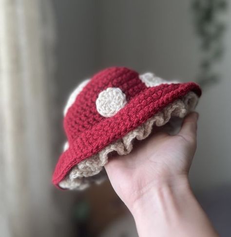 Crochet Mushroom Hat (Baby 0-3) 🥰 Elevate Your Designs - Save This Pin, Then Visit Our Site crochet applique christmas tree, crochet applique cars free pattern, crochet applique cherry, crochet applique diagram, crochet applique dog, crochet applique dinosaur, crochet applique dress, crochet applique duck, crochet applique dragon, crochet applique daisy, crochet applique disney, crochet applique denim jacket Mushroom Hat Baby, Mushroom Crochet Bucket Hat, Baby Mushroom Hat Crochet, Free Crochet Pattern For Toddler Hat, Crocheted Character Hats, Small Baby Crochet Projects, Mushroom Cap Hat, Fun Crochet Hats For Kids, Crochet Toddler Gifts