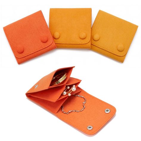 PRICES MAY VARY. 【Separated & Untangled】These orange small jewelry pouch features three seperated spaces, good for earrings, rings, bracelets and small necklaces, helps keep your jewerly pieces without tangled messes. You can put things in these orange travel jewelry pouch without worrying about them falling out. 【Perfect Size for Purse/Small Bag/Backpack/Suitcase】These orange microfiber jewelry pouch are good for many purposes: traveling, storage, gifting and taking with for times you might nee Jewelry Pouch Packaging, Essential Aesthetic, Small Pouch Bag, Backpack Suitcase, Small Necklaces, Bracelet Packaging, Bag Inspiration, Small Necklace, Jewelry Roll