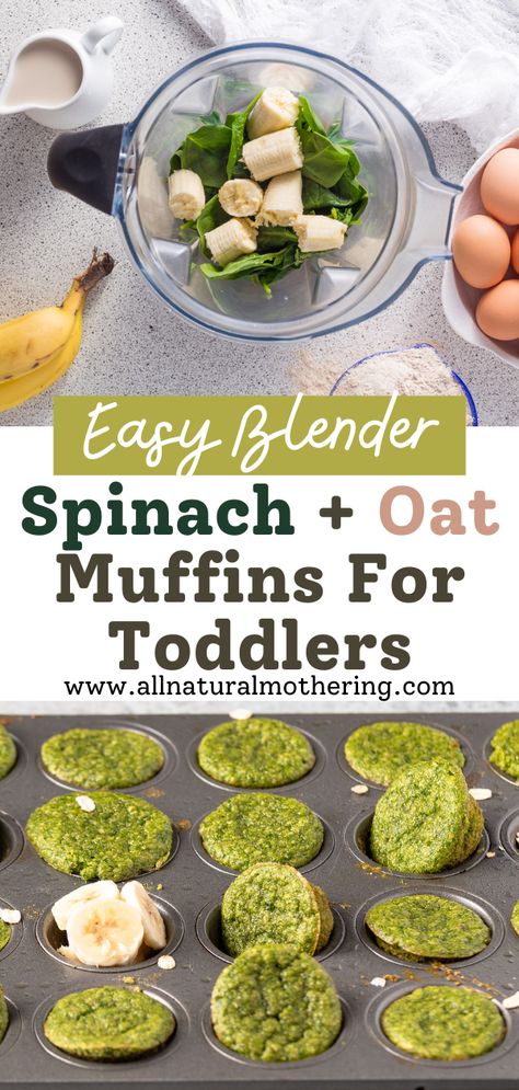 Toddler Blw Recipes, Spinach Oat Muffins, Breakfast Ideas For 15 Month Old, Spinach Snacks Healthy, 16 Month Meal Ideas, Blw Spinach Muffins, Once Upon A Farm Recipes, Ways To Get Toddlers To Eat Veggies, Sneak In Veggies For Kids