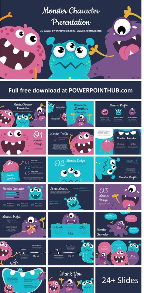 Free PowerPoint Template & Google Slide & Keynote. Enjoy your presentation with adorable monster cartoons to create awsome presentation for kids. パワーポイント #PowerPoint #presentations #Presentation #presentationtips #Office365 #Microsoft #MicrosoftEdu #slides Power Point Design Free, Cartoon Powerpoint, Powerpoint Presentation Ideas, Cartoon Slide, Powerpoint Game Templates, Cute Powerpoint Templates, Best Presentation Templates, Pitch Presentation, Powerpoint Tutorial