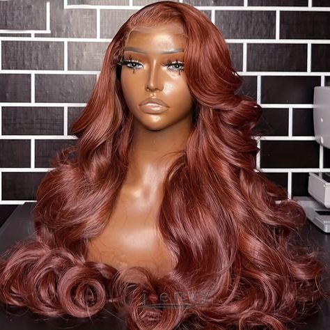 Faster shipping. Better service Copper Lace, Ginger Women, Colored Wigs, Lace Closure Wig, Hair Life, Closure Wig, Frontal Wig, Reddish Brown, Synthetic Lace Front Wigs