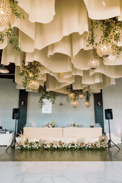 Textile Ceiling, Reception Ceiling, Wedding Ceiling Decorations, Wedding Draping, Draping Wedding, Ceiling Decorations, Wedding Ceiling, Ceiling Draping, Fabric Ceiling