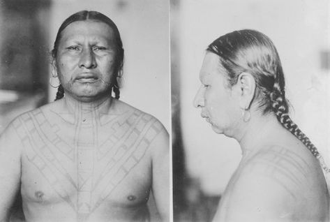 Wa-xthi-zhi (aka Generous) - Osage - no date Indigenous Tattoo, Worldwide Tattoo, Body Modification Piercings, Tattoo Museum, Native American Indian Tribes, Osage Nation, American Indian History, Indian Pictures, Native American Photos