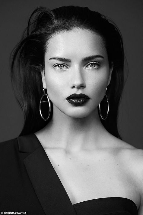 The face: Adriana Lima is the face of BCBG's fall/winter 2019 campaign dubbed 'Be Your Own... #adrianalima #models Adriana Lima, Lima, The Face, A Woman, Fall Winter, Hair, Black