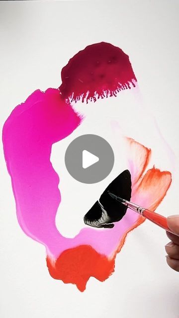 So satisfying  . #watercolors #painting #abstractpainting #ink #artvisual | Instagram How To Paint Abstract Watercolor, Watercolour Masking Fluid Ideas, Ecoline Art, Abstract Watercolor Art Inspiration, Watercolour Pattern Abstract, Abstract Watercolor Tutorial, Watercolor Shapes Abstract, Watercolour Fuschia, Fuchsia Flowers Watercolour Painting