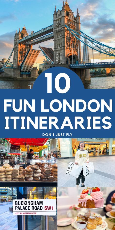 10 London Itineraries: Choose Your Own Adventure London Paris Amsterdam Itinerary, London Trip Itinerary, One Day In London, Ireland Road Trip Itinerary, Amsterdam Trip, Amsterdam Itinerary, London England Travel, London Tips, Weekend In London