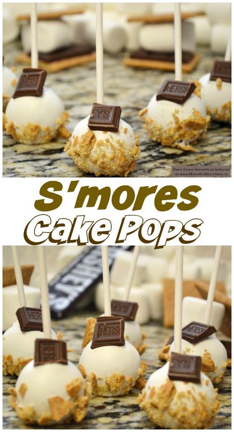 S'mores Cake Pops Tutorial - Moms & Munchkins Butter Pecan Cake Pops, Unique Cake Pop Flavors, Cake Pop Receita, Cake Pops Tutorial, Cake Pop Tutorial, Cake Ball, Dessert Parfait, Smores Cake, Cake Pop Recipe