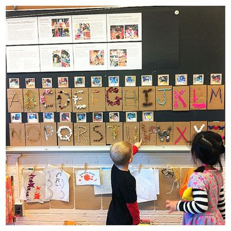 literacy – A Journey Into Inquiry Based Early Learning Abordagem Reggio Emilia, Reggio Provocations, Reggio Emilia Classroom, Alphabet Display, Reggio Emilia Approach, Maluchy Montessori, Reggio Inspired Classrooms, Reggio Emilia Inspired, Eyfs Classroom