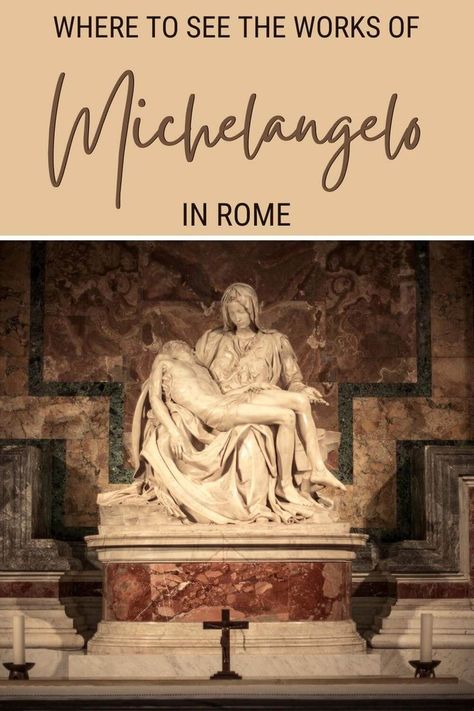 Are you a fan of Michelangelo? Sistine Chapel, Pietà and many more are the works of Michelangelo in Rome. Read this post to discover the best places to visit in Rome to admire the works of Michelangelo | things to do in Rome | Rome attractions via @strictlyrome Michelangelo Sistine Chapel, Places To Visit In Rome, Best Food In Rome, Free Things To Do In Rome, Rome Winter, Italy Trip Planning, Rome Attractions, Things To Do In Rome, Rome Travel Guide