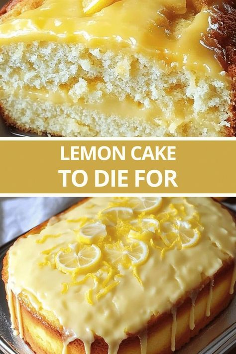 Lemon Swirl Cake, Lemon Sprite Cake, A Lemon Cake To Die For, Lemon Cake To Die For Recipe, Lemon Slice Recipe, Lemon Cake Filling Recipe, Lemon Cakes Recipes, Lemon Cake To Die For, Celebration Of Life Cake Ideas