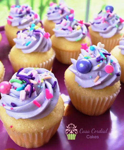 Gabbys Dollhouse Cupcakes Ideas, Gabby Cat Cupcakes, Purple Barbie Birthday Party, Gabby Dollhouse Cupcake Ideas, Gabbys Dollhouse Birthday Party Cupcakes, Gabbys Dollhouse Dessert Table, Purple 3rd Birthday Party, Jojo Siwa Cupcakes, Gabbys Dollhouse Birthday Cupcakes