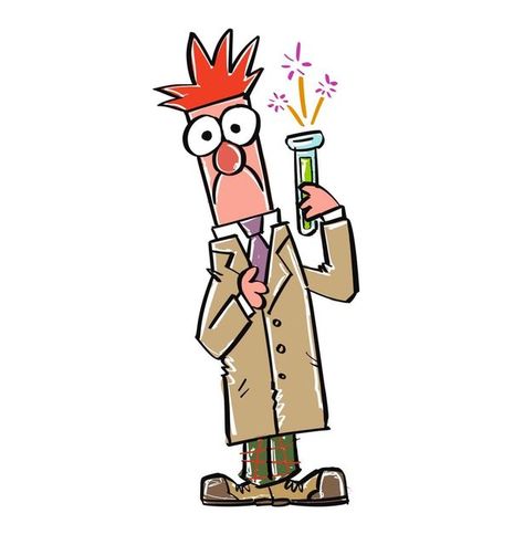 Science Beakers Drawing, Beaker The Muppets, Muppet Drawing Reference, Beaker From The Muppets, Beaker Muppets Drawing, Gonzo Muppets Tattoo, Beaker Muppets Tattoo, Muppet Illustration, Muppets Illustration