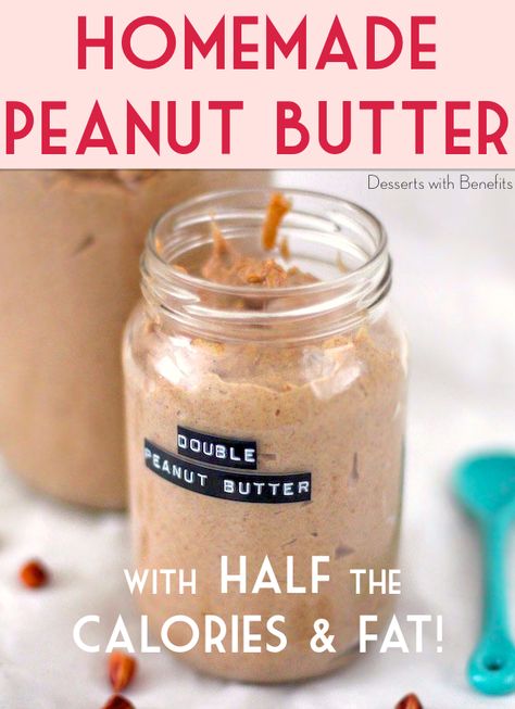 Low Calorie Peanut Butter, Butter Desserts, Peanut Butter Desserts, Homemade Peanut Butter, It Goes On, Healthy Homemade, Low Calorie Recipes, Healthy Dessert, Healthy Eats