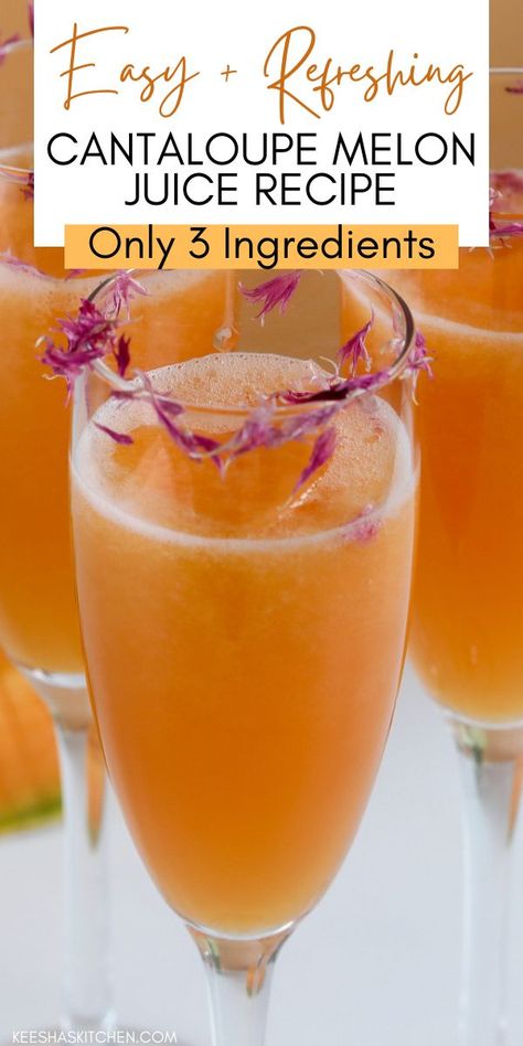 Melon Drink Recipes, Cantaloupe Juice Recipes, Cantaloupe Drink, Melon Juice Recipe, Cantaloupe Juice, Cantaloupe Smoothie, Fresh Fruit Drinks, Melon Juice, Cantaloupe Recipes