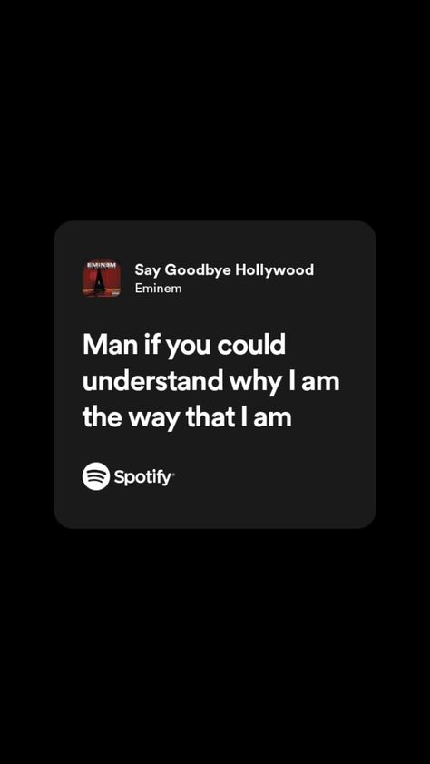 Qoutes From Songs Lyrics, Spm Lyrics, Eminem Spotify Lyrics, Eminem Song Quotes, Eminem Song Lyrics, Spotify Quotes, Eminem Lyrics, Eminem Music, Eminem Songs