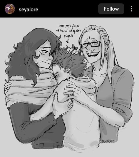 Aizawa Family, Erasermic Family, Mha Fanart, My Hero Academia Eraserhead, Found Family, Bakugou Manga, My Hero Academia 2, Familia Anime, My Hero Academia Memes