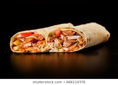 Delicious shawarma on a black background Pita Kebab, Cheese Cabbage, Shawarma Sandwich, Lebanese Chicken, Shawarma Recipe, Ways To Cook Chicken, Doner Kebab, Chicken Shawarma, Best Street Food